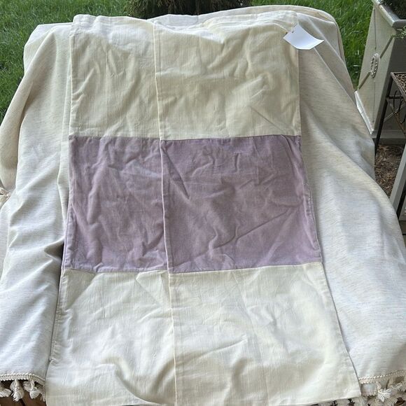 Laura Park Velvet Panel Lumbar Pillow Cover (1) - Picture 1 of 4